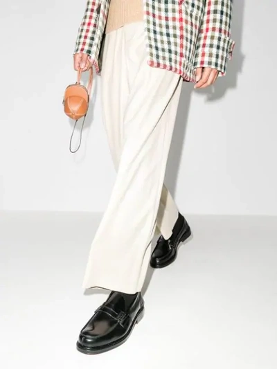 Church's Tunbridge Fume Navy Loafers In Black