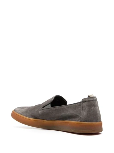 Shop Officine Creative Slip-on Sneakers In Grey