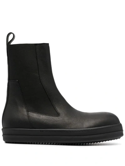 Shop Rick Owens Bozo Boot Sneakers In Black