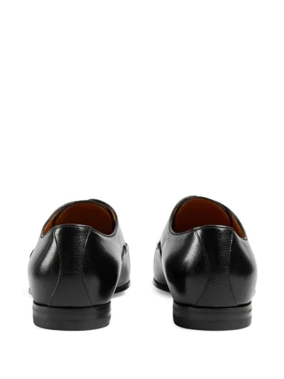 Shop Gucci Interlocking G Oxford Shoes In Black