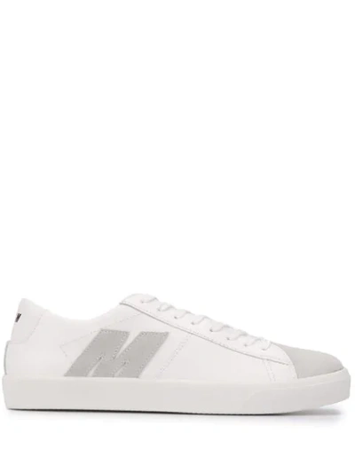 Shop Msgm M Appliqué Low-top Sneakers In White