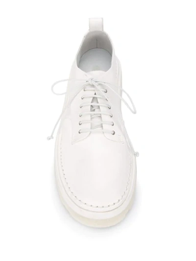 Shop Marsèll Platform Lace-up Shoes In White