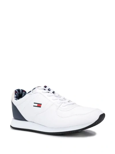 Shop Tommy Jeans Casual Lace-up Sneakers In White