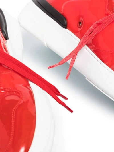 Shop Givenchy Wing Transparent Low-top Sneakers In Red
