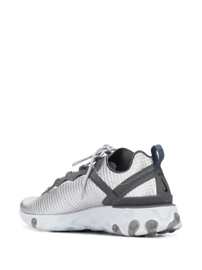 Shop Nike React Element 55 Sneakers In Silver