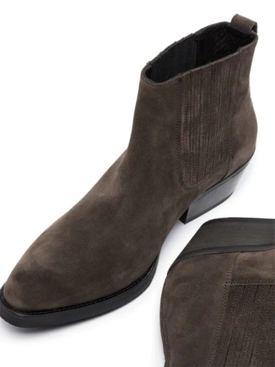 Shop Our Legacy Cuban Suede Boots In Brown