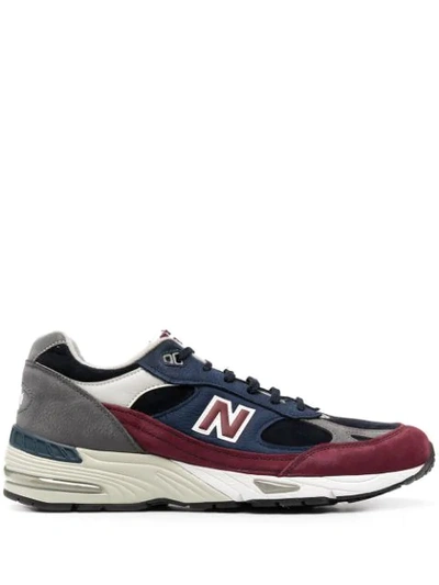 Shop New Balance 991 Lifestyle Low-top Sneakers In Blue