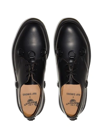 Shop Raf Simons X  Ring Detail Derby Shoes In Black