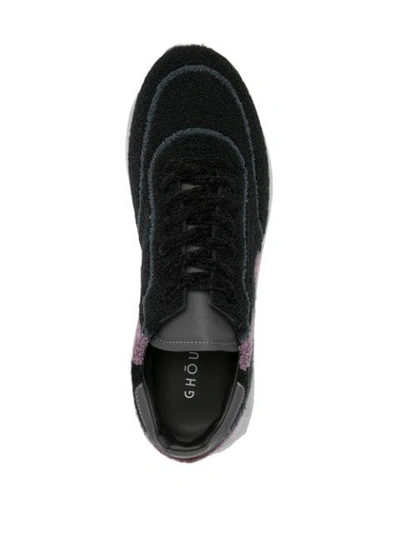 Shop Ghoud Rush Fleece Low-top Sneakers In Black