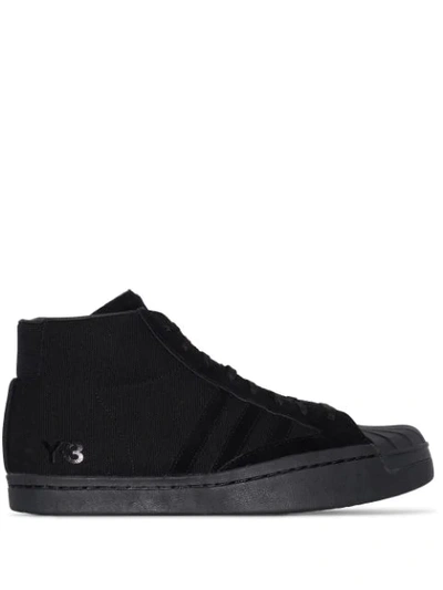 Shop Y-3 Yohji Pro Sneakers In Black