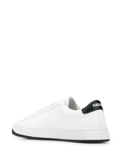 Shop Kenzo Low-top Lace-up Trainers In White