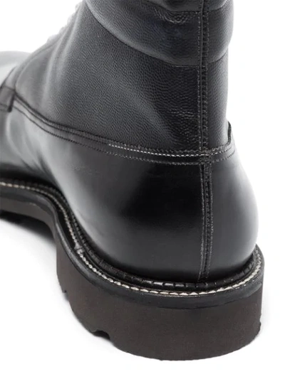 Shop John Lobb Alder Leather Boots In Black