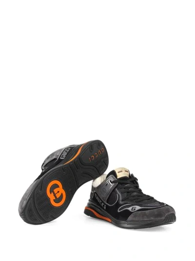 Shop Gucci Ultrapace Sneakers In Black