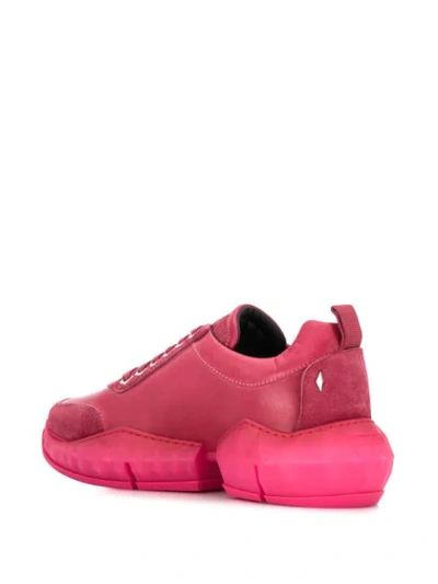 Shop Jimmy Choo Diamond Low-top Sneakers In Red