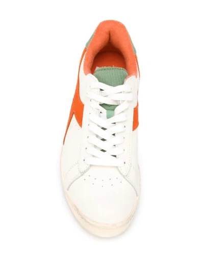 Shop Diadora Retro Low-top Trainers In White