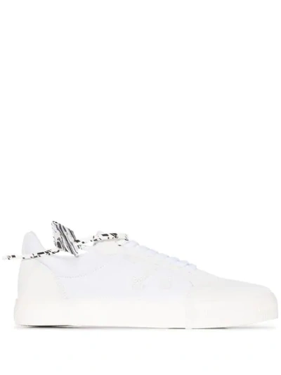 Shop Off-white Vulcanized Canvas Sneakers In White