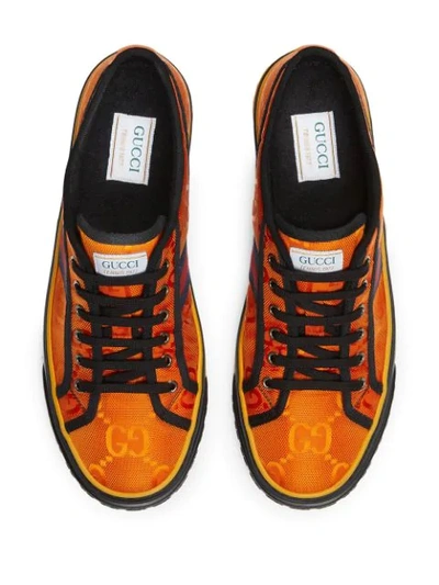 Shop Gucci Off The Grid Gg Tennis 1977 Sneakers In Orange