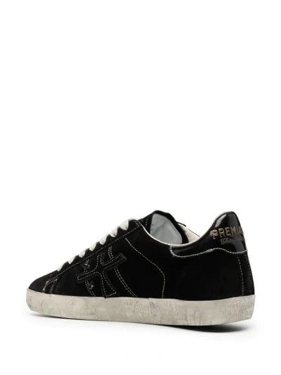 Shop Premiata Steven Low-top Sneakers In Black