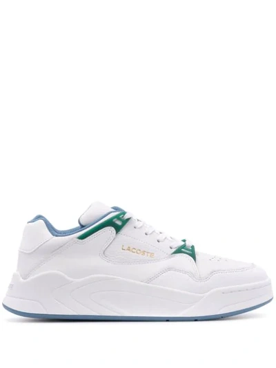 Shop Lacoste Court Slam Lace-up Sneakers In White