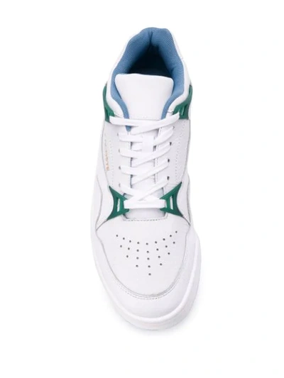 Shop Lacoste Court Slam Lace-up Sneakers In White