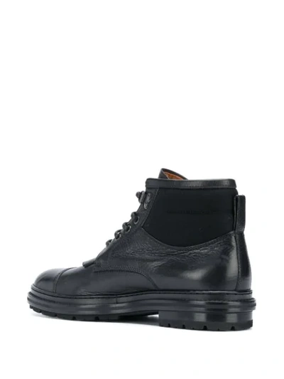 Shop Ermenegildo Zegna Lace-up Ankle Boots In Black