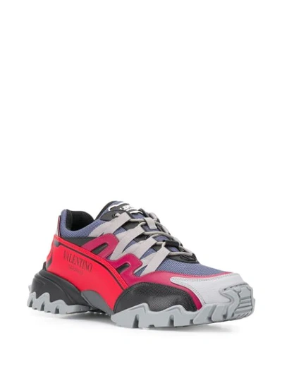 Shop Valentino Climbers Sneakers In Grey