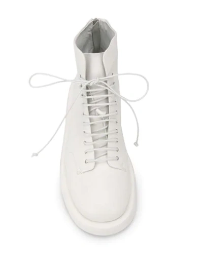 Shop Marsèll Lace-up Boots In White
