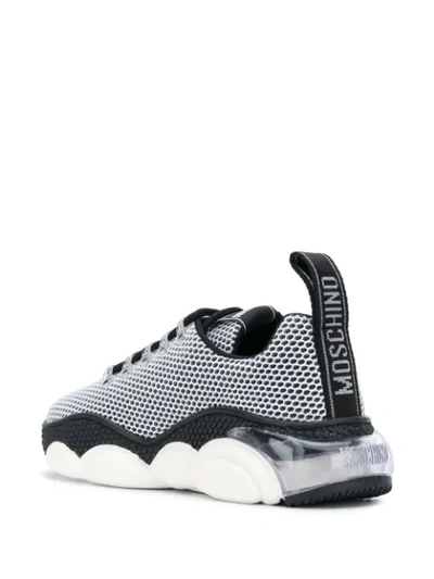 Shop Moschino Bubble Teddy Low-top Sneakers In Black