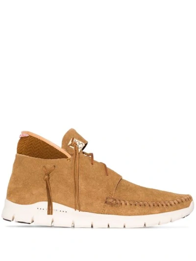 Shop Visvim Lace-up Leather Shoes In Brown