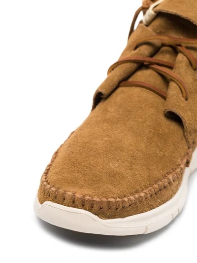 Shop Visvim Lace-up Leather Shoes In Brown
