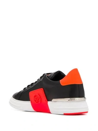 Philipp Plein Phantom Kick$ Low-top Sneakers In Black