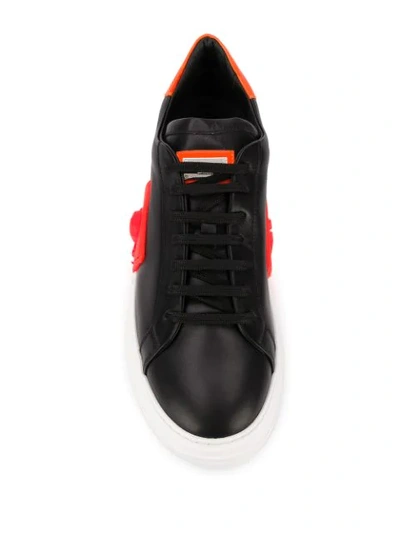 Philipp Plein Phantom Kick$ Low-top Sneakers In Black