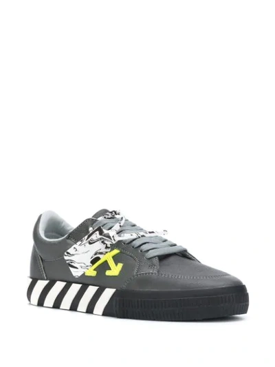 Shop Off-white Vulcanized Low-top Sneakers In Grey
