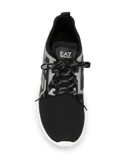 Shop Ea7 A-racer Reflex Low-top Sneakers In Black