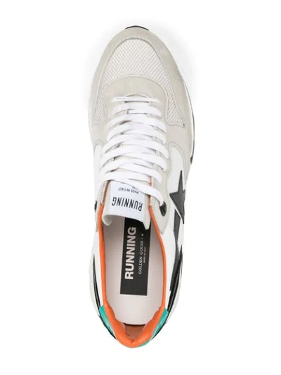 Shop Golden Goose Running Superstar Sneakers In White