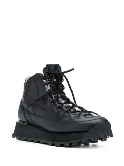 Shop Acne Studios Trekking Lace-up Boots In Black
