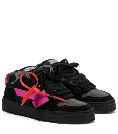 Shop Off-white Off-court 3.0 Suede Sneakers In Black