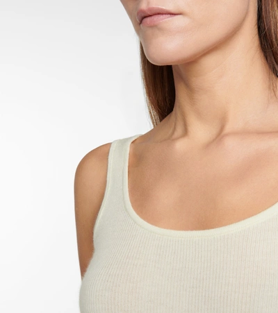 Shop Co Ribbed-knit Cashmere Tank Top In White
