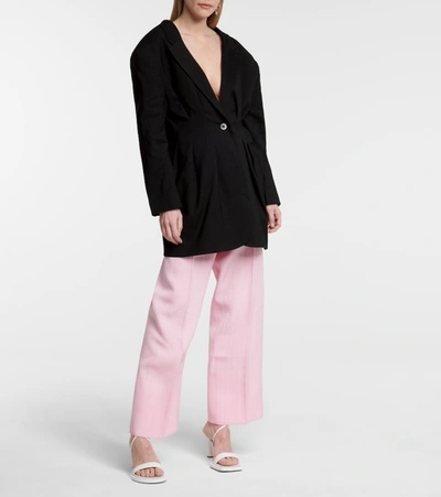 Shop Jacquemus La Veste Camargue Blazer In Black