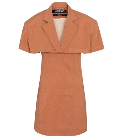 Shop Jacquemus La Robe Gardian Minidress In Orange