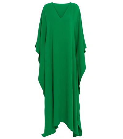 Shop Valentino Silk Cady Couture Gown In Green