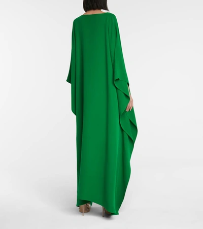 Shop Valentino Silk Cady Couture Gown In Green