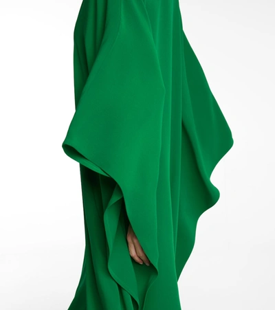 Cady Couture V-neck Caftan In Green