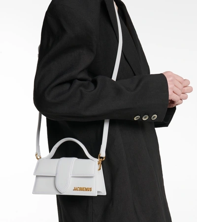 Jacquemus Le Bambino Leather Shoulder Bag In White | ModeSens