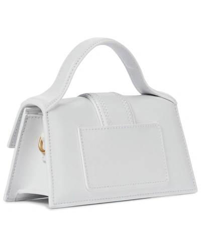 Shop Jacquemus Le Bambino Leather Shoulder Bag In White
