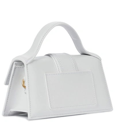 Jacquemus Leather Le Grand Bambino Shoulder Bag In White