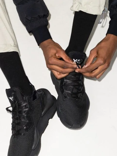 Shop Y-3 Kaiwa Low-top Sneakers In Black