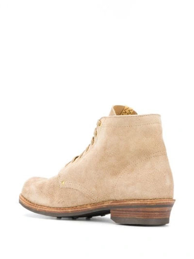 Shop Visvim Lace-up Ankle Boots In Neutrals