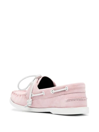 Shop Loewe Lace-up Loafers In Pink