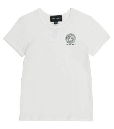 Shop Versace Set Of 2 Medusa Stretch-cotton T-shirts In White